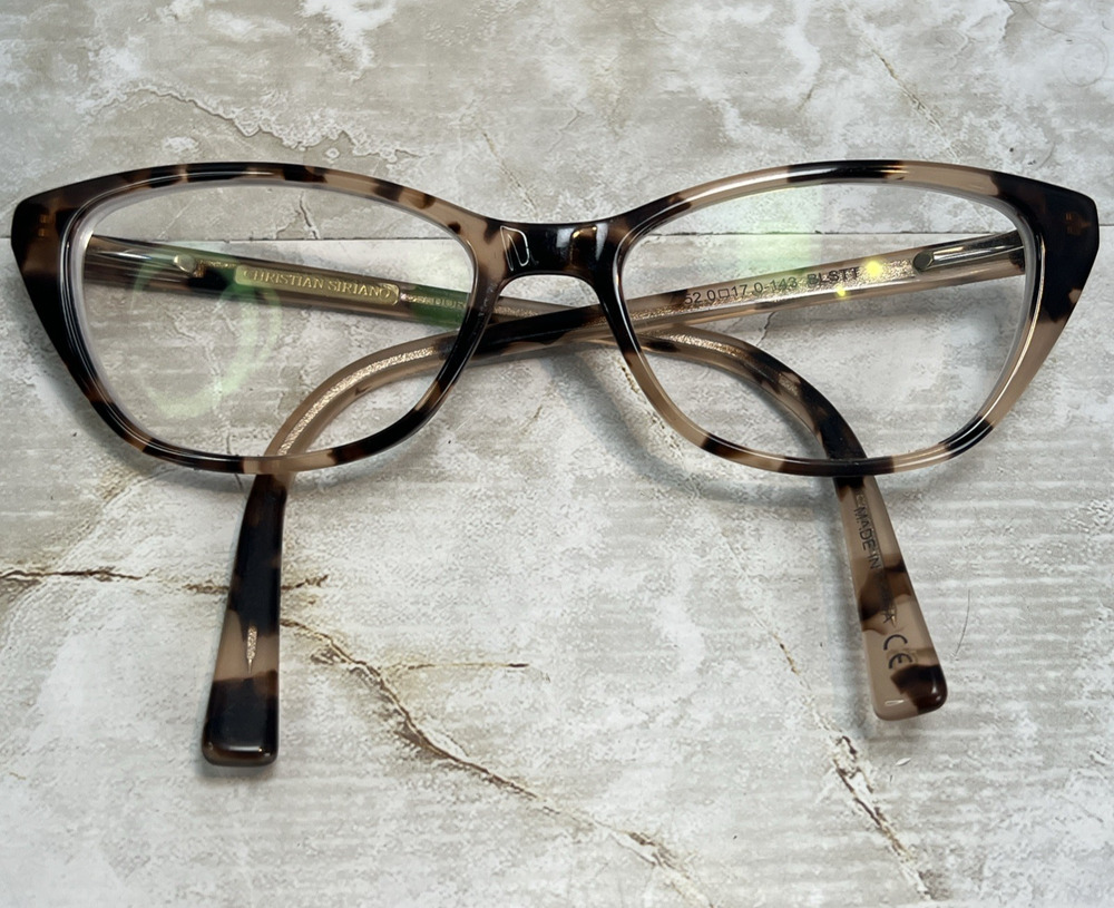Christian Siriano Eyeglasses Womens Tortoise Dorian 52-17-143 FRAMES ONLY